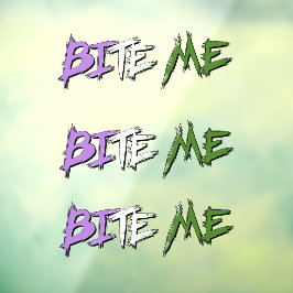 Genderqueer trots Bite Me Raamsticker