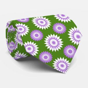 Genderqueer trotsvlag / groen bloempatroon stropdas