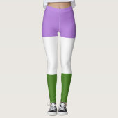 GenderQueer vlag Leggings (Voorkant)