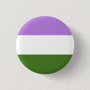 Genderqueer Vlag LGBT Knop Ronde Button 3,2 Cm