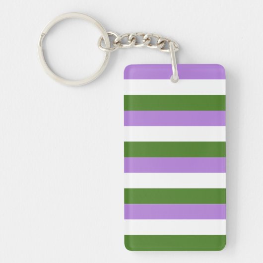 Genderqueer Vlag Sleutelhanger (Voorkant)