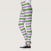 Genderqueer Vlag Smalle Streep Leggings (Links)