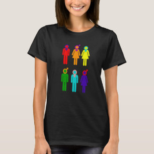 Genders Pride Lgbtq Rainbow Transgender Bisexual L T-shirt