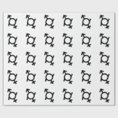 Gendervloeibaar Vrouw en mannelijk geslacht symboo Cadeaupapier (Vlak)