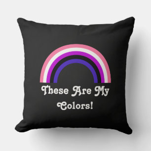 Gendervloeibaarheid Pride-regenboogSierkussen Kussen