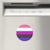 Gendervloeide Pride Flag Magneet (Insitu (Vaatwasser))