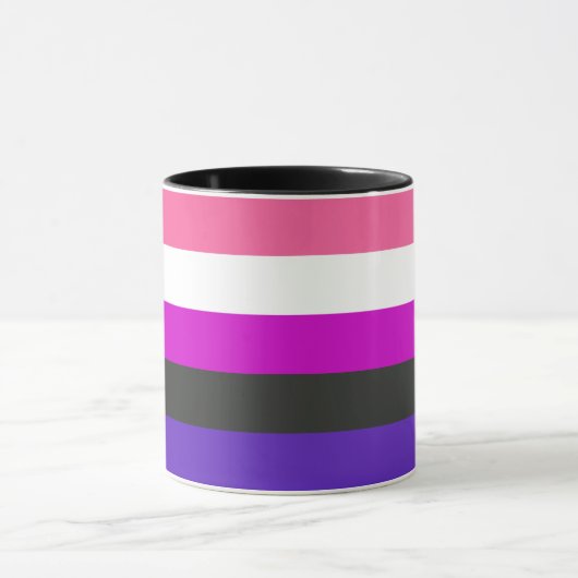 Gendervloeide Pride Flag Mok (Midden)