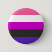 Gendervloeide Pride Flag Ronde Button 5,7 Cm (Voorkant)