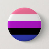 Gendervloeide Pride Flag Ronde Button 5,7 Cm (Voorkant)