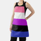 Gendervloeide Pride Flag Schort (Insitu)