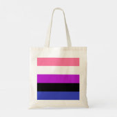 Gendervloeide Pride Flag Tote Bag (Achterkant)