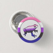 Gendervloeide Pride Frog Pin Ronde Button 3,2 Cm (Voorkant /achterkant)