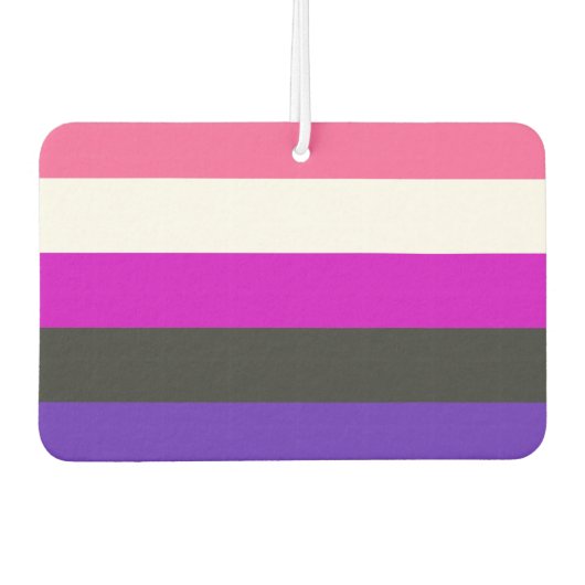 Gendervloeide Pride Luchtverfrisser (Voorkant)