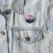 Gendervloeide Pride Ronde Button 3,2 Cm (In situ)