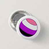 Gendervloeide Pride Sphere Ronde Button 3,2 Cm (Voorkant /achterkant)