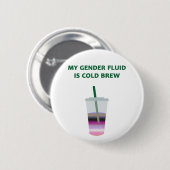 Gendervloeikold Brew Ronde Button 5,7 Cm (Voorkant /achterkant)