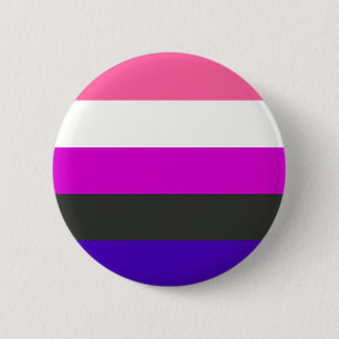 Gendervloeivlag Ronde Button 5,7 Cm