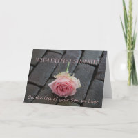 gendre Carte de sympathie avec Roses