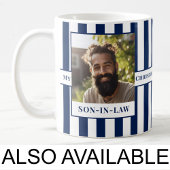 Gendre, Nom, Message, Photo, Mug Stripe C81