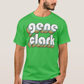 Gene Retro Rainbow Typografie Vervaagd Stijl T-shirt