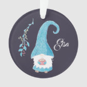 Gène scandinave bleu buvant du cacao chaud (devant)