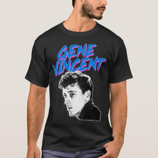 Gene Vincent Retro Grafisch Ontwerp T-shirt