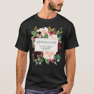 Genealoge genealogist Gift Dames Family T-shirt