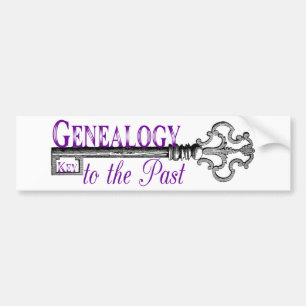 Genealoge sleutel tot het verleden bumpersticker