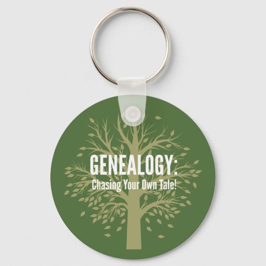 Genealoge Sleutelhanger (groen) (Voorkant)
