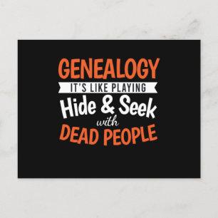 Genealogie bij het spelen van dode mensen Dna fami Briefkaart