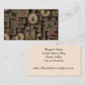 Genealogie Blogger Card Visitekaartje (Voorkant / Achterkant)