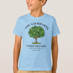 Genealogie Boom Familie Reünie Neven Aangepast T-shirt