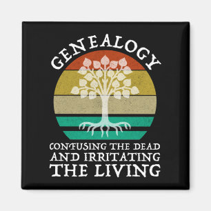 Genealogie die de dood verwarrend maakt en het lev magneet