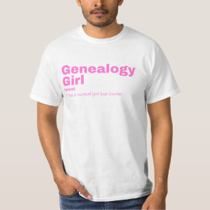 Genealogie Girl - Genealogie T-shirt