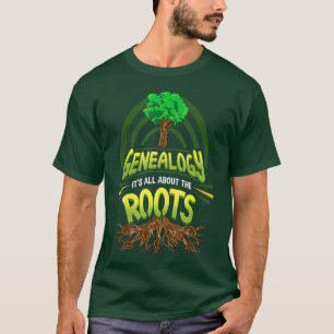 Genealogie is alles over de Roots Genealogist T-shirt