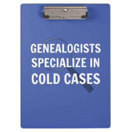 Genealogie klembord (blauw)