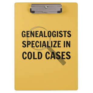 Genealogie klembord (geel)