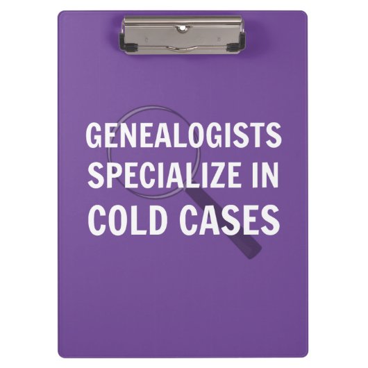 Genealogie klembord (Paars) (Voorkant)
