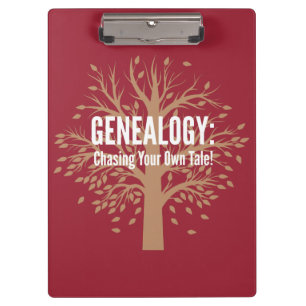 Genealogie klembord (rood)