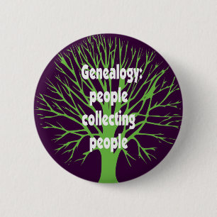 Genealogie: Mensen die mensen verzamelen Ronde Button 5,7 Cm