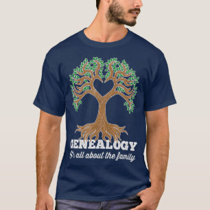 Genealogie over het gezin t-shirt