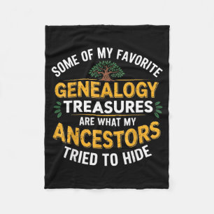 Genealogie Schatten Genetisch Genealogieonderzoeke Fleece Deken