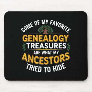 Genealogie Schatten Genetisch Genealoog Voorouder Muismat