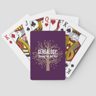 Genealogie speelkaartjes (Paars) Speelkaarten