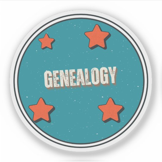 Genealogie Sticker (Voorkant)