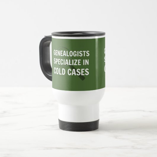 Généalogie Tourisme Mug (Vert) (Devant gauche)
