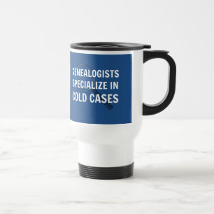 Genealogie Travel Mug (blauw) Reisbeker