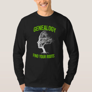 Genealogie vindt wortels in genealogie genealogist t-shirt