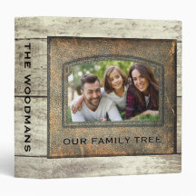 Genealogische familie - Boom Rustic Wood Leder Fot