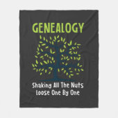 Genealogist die alle noten schud fleece deken (Voorkant)